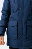 Hype Mens Luxe Longline Parka Navy XXS