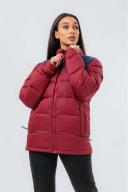Hype Unisex Adult Puffer Jacket Burgundy/Navy Blue M