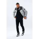 Hype Unisex Adult Puffer Jacket Burgundy/Navy Blue M