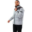 Hype Unisex Adult Puffer Jacket Burgundy/Navy Blue M