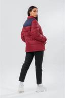 Hype Unisex Adult Puffer Jacket Burgundy/Navy Blue M