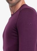 Icebreaker 200 Oasis Crewe Merino Long Sleeve Base Layer Purple M Man