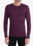 Icebreaker 200 Oasis Crewe Merino Long Sleeve Base Layer Purple M Man