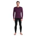 Icebreaker 200 Oasis Crewe Merino Long Sleeve Base Layer Purple M Man