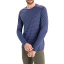 Icebreaker 200 Oasis LS Crewe (Men's) Lazurite Stripe / XL