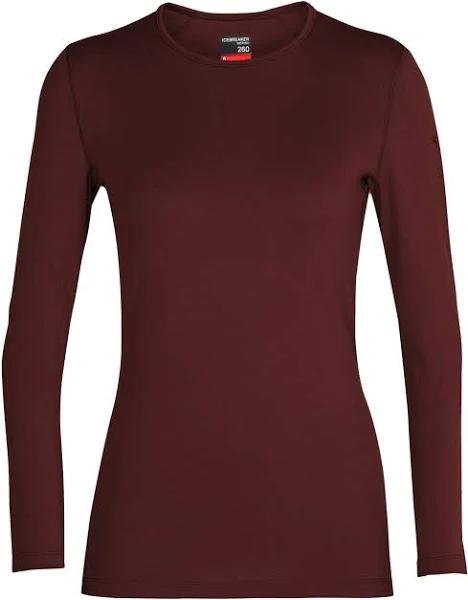 Icebreaker 260 Tech LS Crewe (Women's) Espresso XL