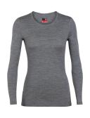 Icebreaker 260 Tech LS Crewe (Women's) Gritstone Heather / S