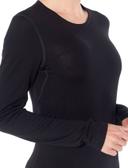 Icebreaker 260 Tech LS Crewe (Women's) Gritstone Heather / XL