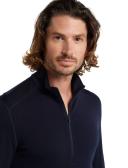 Icebreaker 260 Tech LS Half Zip (Men's) Midnight Navy / XXL
