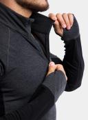 Icebreaker 260 Zone LS Half Zip (Men's) Jet Heather/Black / L