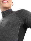 Icebreaker 260 Zone LS Half Zip (Men's) Jet Heather/Black / L