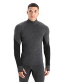 Icebreaker 260 Zone LS Half Zip (Men's) Jet Heather/Black / L