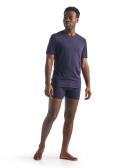 Icebreaker Anatomica Boxers (Men's) Green Glory/Astrol blue/stripe / L