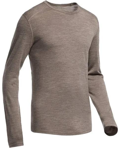Icebreaker Men's Oasis Long Sleeve Crew Baselayer - Brown