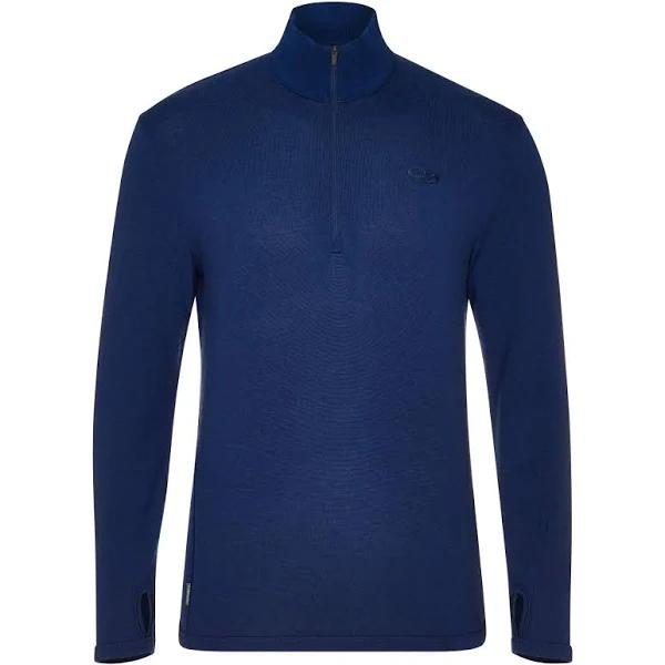 Icebreaker Men's Original Long Sleeve Half Zip 2XL Royal Navy