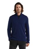 Icebreaker Men's Original Long Sleeve Half Zip S Royal Navy