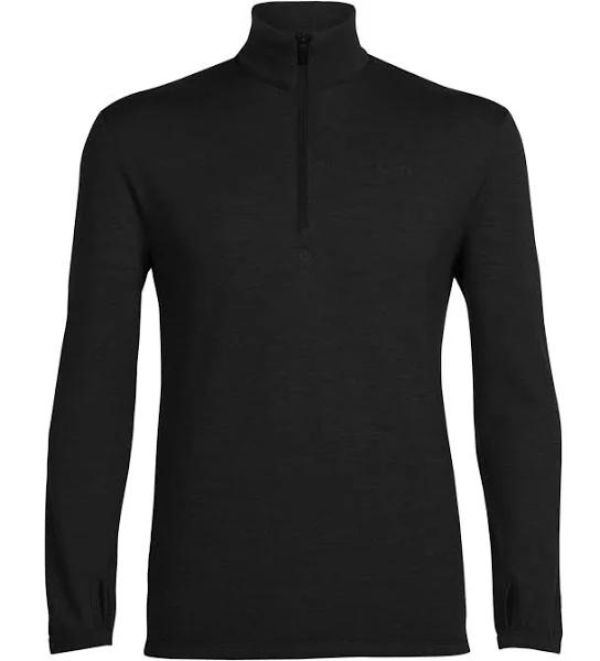 Icebreaker Merino Men's Original Long Sleeve Half Zip - Black