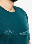 Icebreaker Tech Lite II Cadence Paths Short Sleeve T-Shirt Green M Man