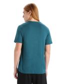 Icebreaker Tech Lite II Cadence Paths Short Sleeve T-Shirt Green M Man