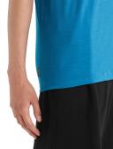 Icebreaker Tech Lite II Skiing Yeti Short Sleeve T-Shirt Blue L Man 0A56IM734L