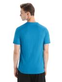 Icebreaker Tech Lite II Skiing Yeti Short Sleeve T-Shirt Blue L Man 0A56IM734L