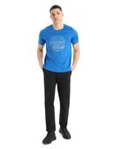 Icebreaker Tech Lite II SS Tee - Pump Track (Men's) Lazurite / L