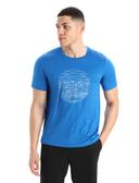 Icebreaker Tech Lite II SS Tee - Pump Track (Men's) Lazurite / L