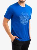 Icebreaker Tech Lite II SS Tee - Pump Track (Men's) Lazurite / XL