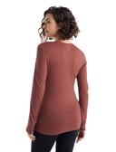 Icebreaker Women's 200 Oasis LS Crewe- Grape - Small