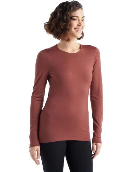 Icebreaker Women's 200 Oasis LS Crewe- Grape - Small