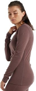 Icebreaker Women's 200 Oasis LS Crewe, Mink / XS