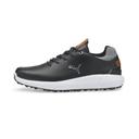Ignite Articulate Leather Men's Golf Shoes in Black/Silver, Size 8.5 by Puma