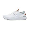 Ignite Articulate Leather Men's Golf Shoes in White/Silver, Size 11 by Puma