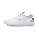 Ignite Articulate Leather Men's Golf Shoes in White/Silver, Size 9 by Puma