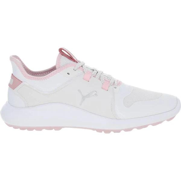 Ignite Fasten8 Women's Golf Shoes in White/Silver/Pink Lady, Size 10.5 by Puma