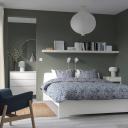 IKEA - ASKVOLL Bed Frame, white/Luröy Queen