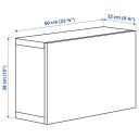 IKEA - BESTÅ Wall-mounted Cabinet Combination, White/Ostvik White 60x22x38 cm