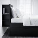 IKEA - BRIMNES Bed Frame W Storage and Headboard, Black Double