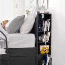IKEA - BRIMNES Bed Frame W Storage and Headboard, Black Double