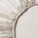 IKEA - DVALA Fitted Sheet, Beige Double