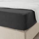 IKEA - DVALA Fitted Sheet, Black King