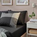 IKEA - DVALA Fitted Sheet, Black King
