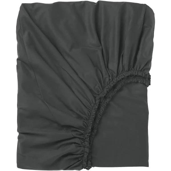 IKEA - DVALA Fitted Sheet, Black King