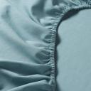 IKEA - DVALA Fitted Sheet, Light Blue Double