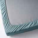 IKEA - DVALA Fitted Sheet, Light Blue Double