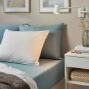 IKEA - DVALA Fitted Sheet, Light Blue Double
