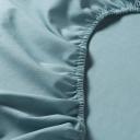 IKEA - DVALA Fitted Sheet, Light Blue Queen