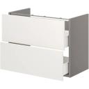 IKEA - ENHET Base CB F Washbasin W 2 Drawers, grey/white 80x42x60 cm