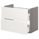 IKEA - ENHET Base CB F Washbasin W 2 Drawers, grey/white 80x42x60 cm