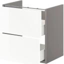 IKEA - ENHET Base CB F Washbasin W 2 Drawers, grey/white 80x42x60 cm